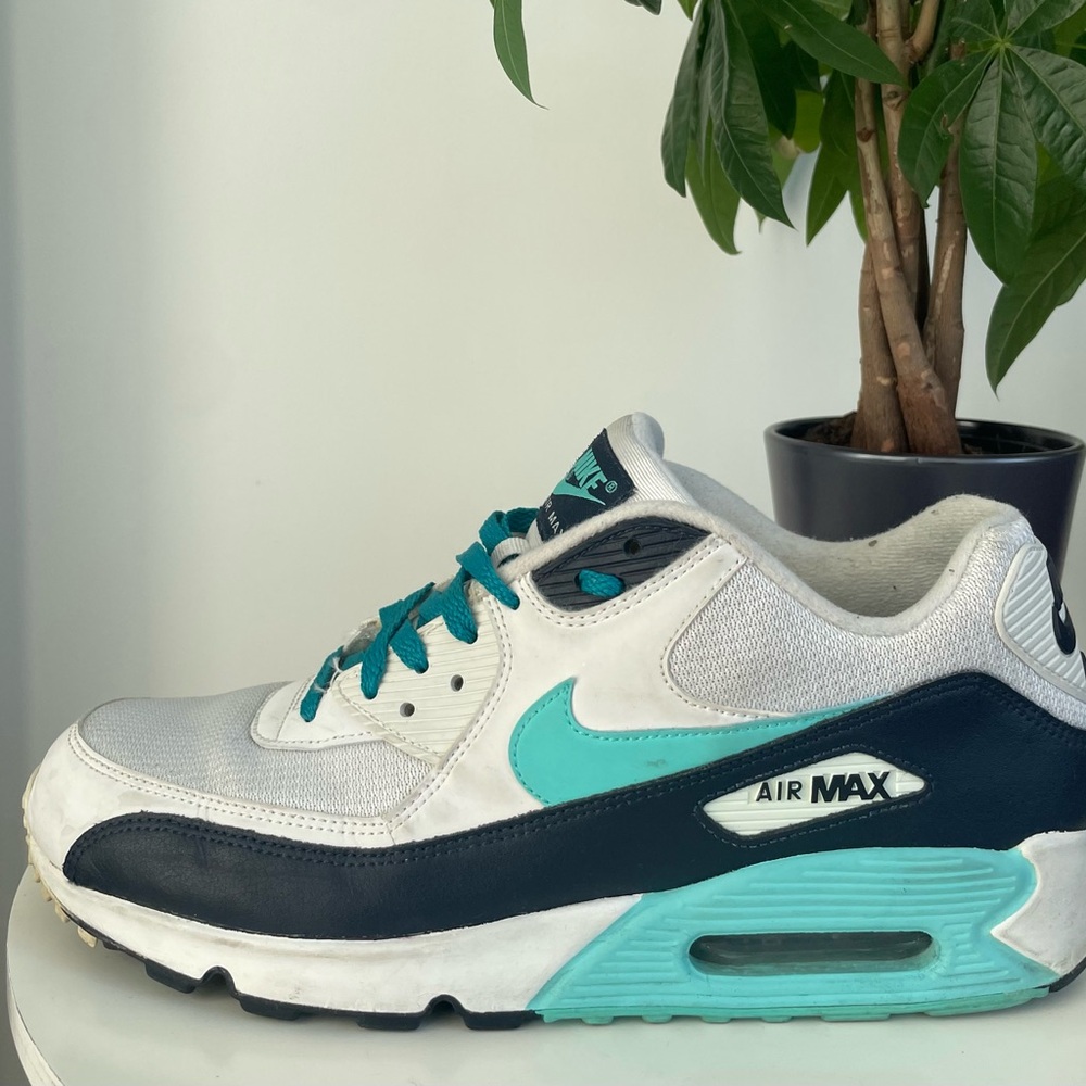 Men Size 12 Nike Air Max 90 Aurora Teal Shoes